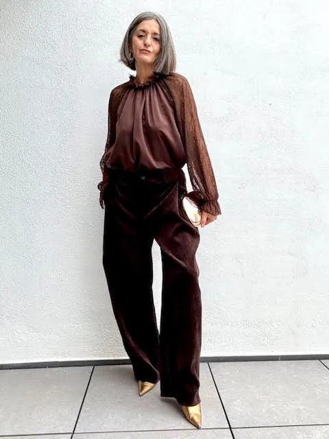 Blusa Olivia Marrón