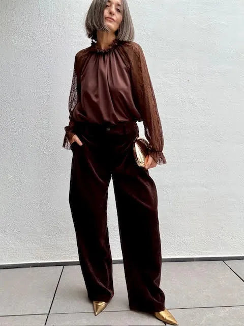 Blusa Olivia Marrón