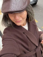 Gorra Cuadros Efecto Piel