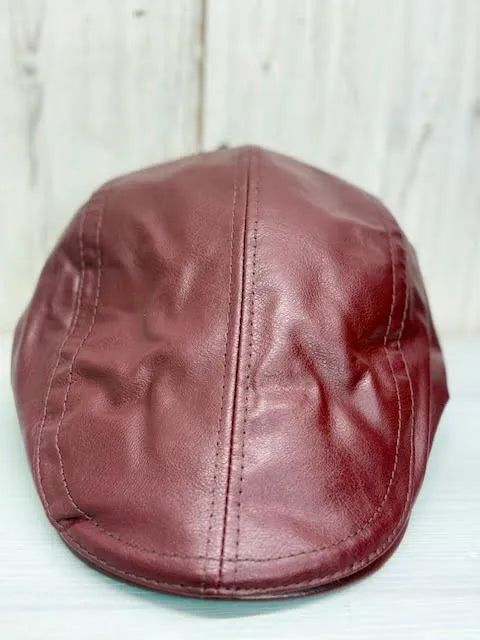 Gorra Cuadros Efecto Piel