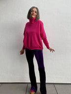 Pantalones Terciopelo Flare Violeta