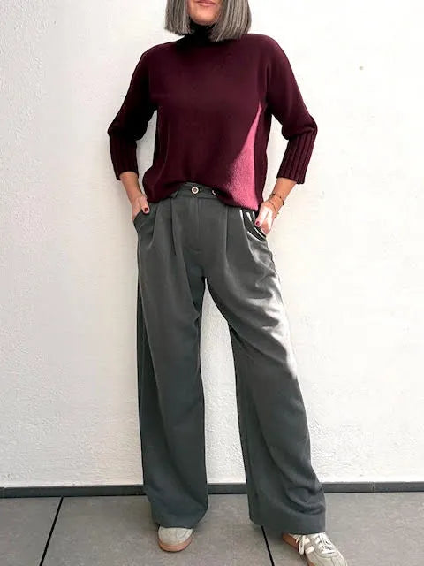 Pantalones Office Gris