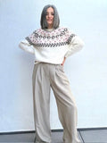 Pantalones Office Beige