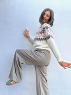 Pantalones Office Beige