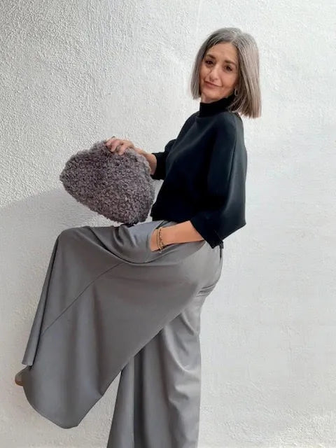 Pantalones Palazzo Gris