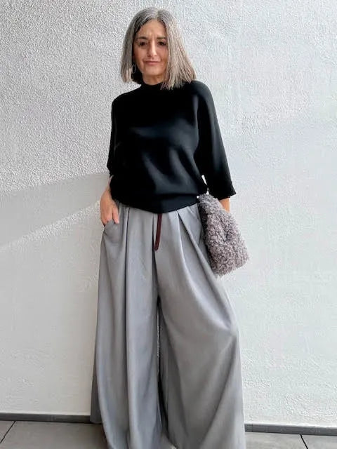 Pantalones Palazzo Gris