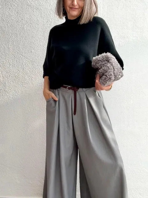 Pantalones Palazzo Gris