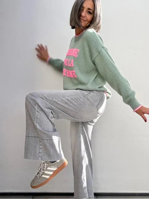 Pantalones Valentina Gris