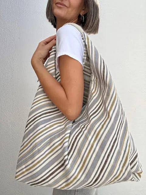 Bolso Shopper Rayas
