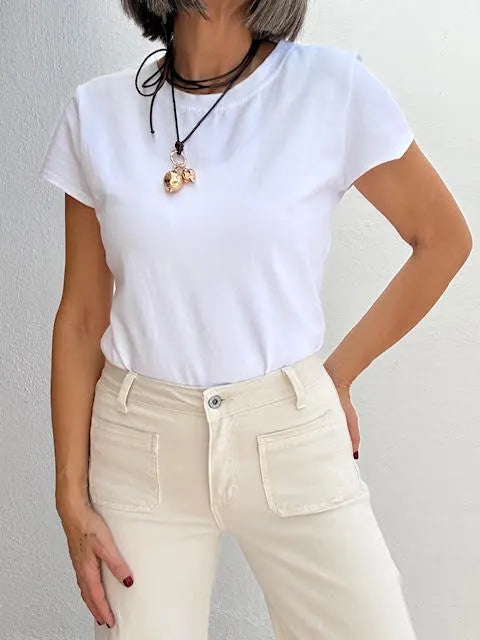 Pantalones Confort Beige