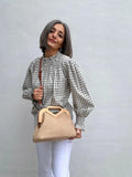 Bolso Clutch Lino Natural