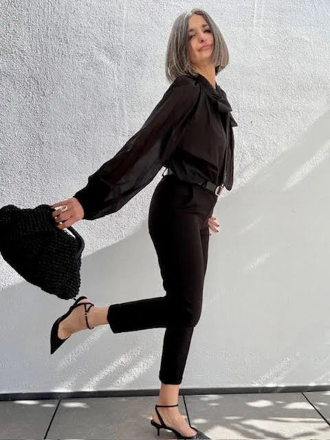 Blusa Otilia Lazada Negra