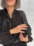 Blusa Otilia Lazada Negra