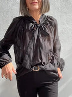 Blusa Otilia Lazada Negra