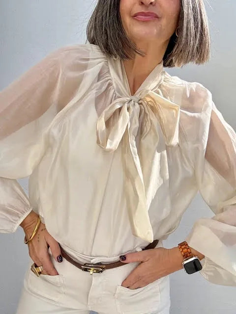 Blusa Otilia Lazada Beige