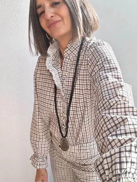 Collar Bola Madera & Buda