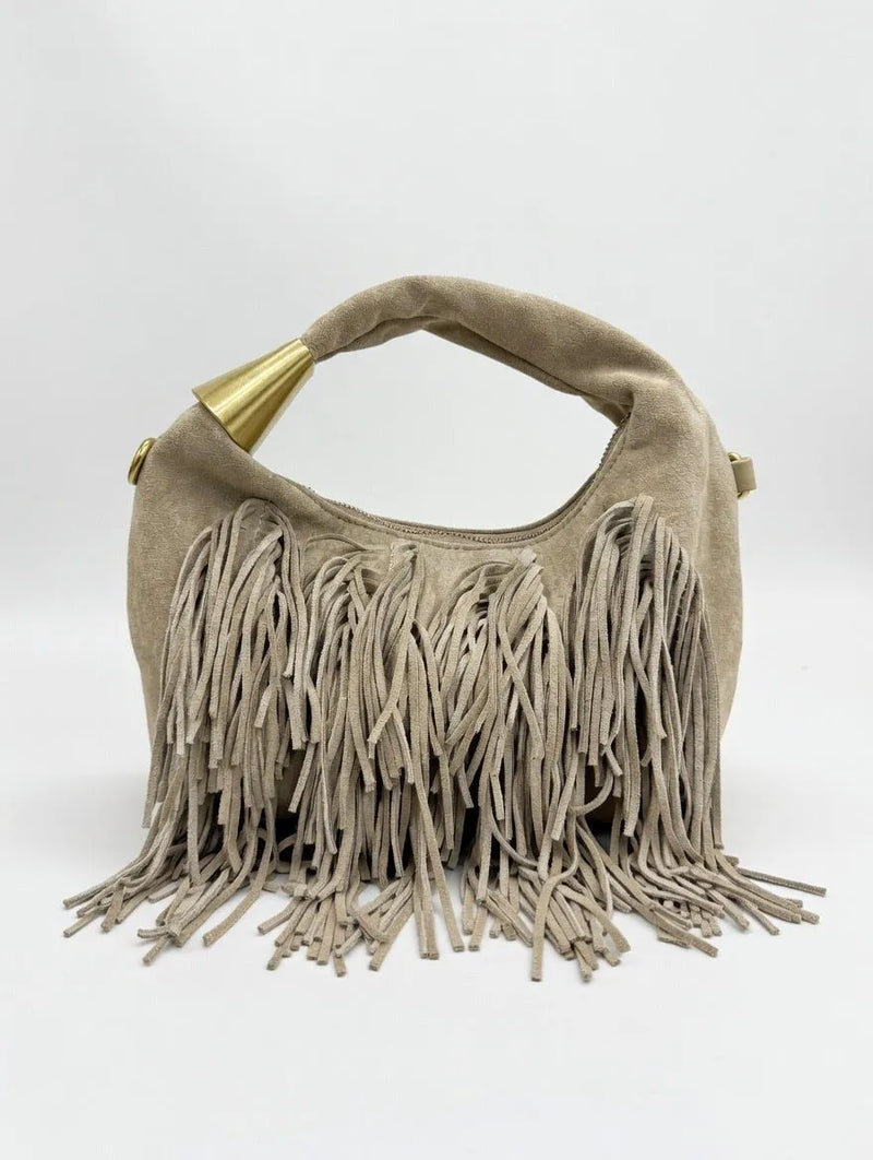 Bolso Bombonera Piel Ante