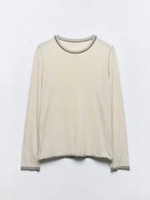 Jersey Rebordea Beige