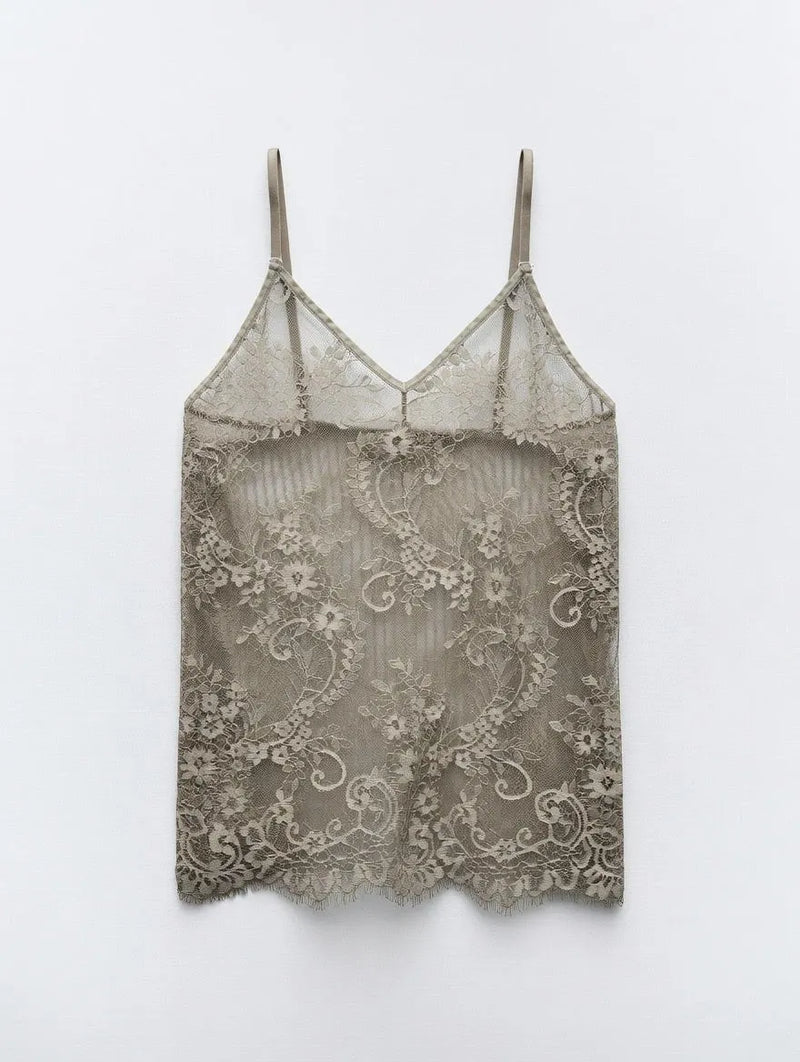 Lencero en Blonda Taupe