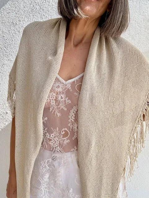 Top Blonda Beige