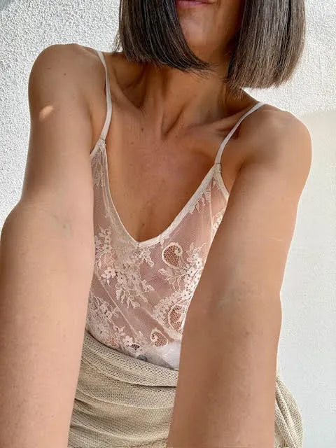 Top Blonda Beige