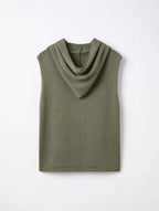 Chaleco Capucha Beige