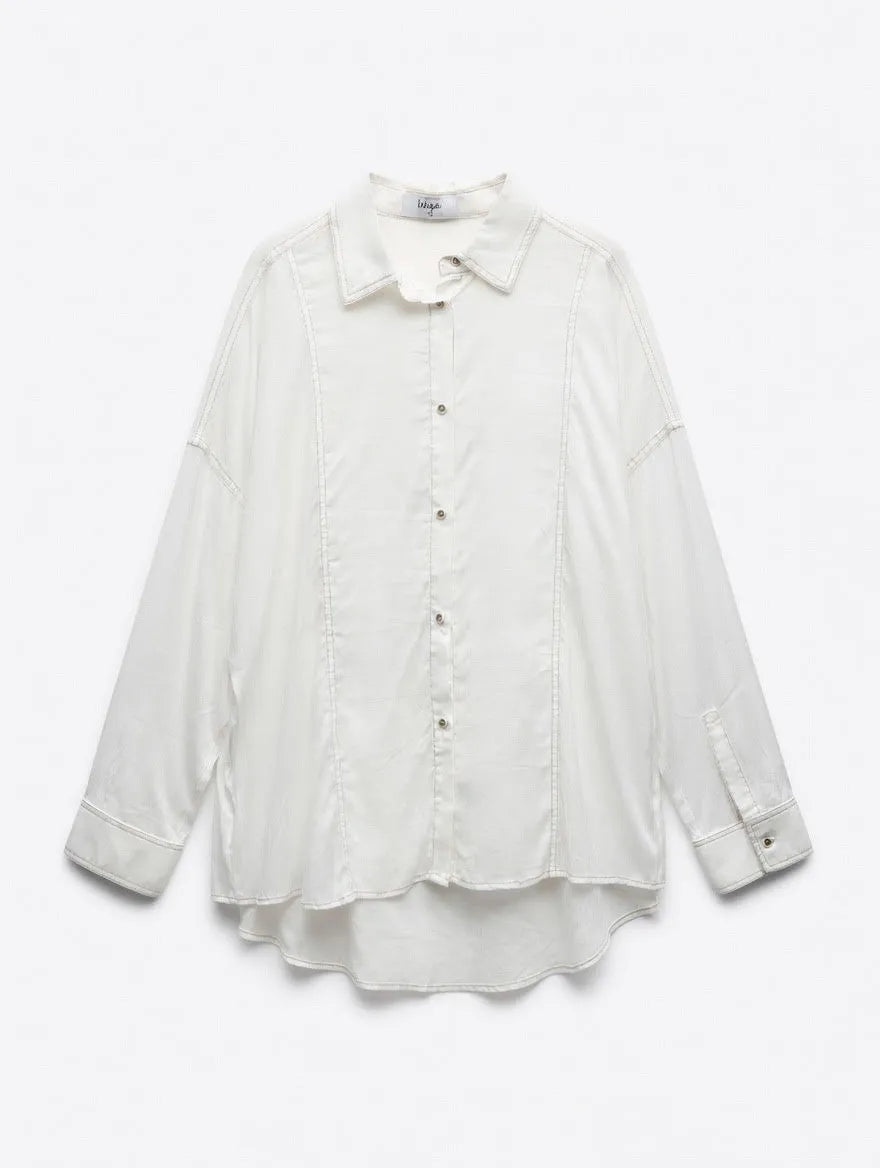 Blusa Oversize Ursula Blanco