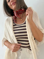 Top Camiseta Rayas Gris