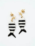 Pendientes  Pez Rayas