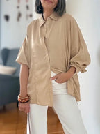 Blusa Oversize Ursula Camel