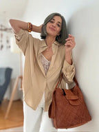 Blusa Oversize Ursula Camel