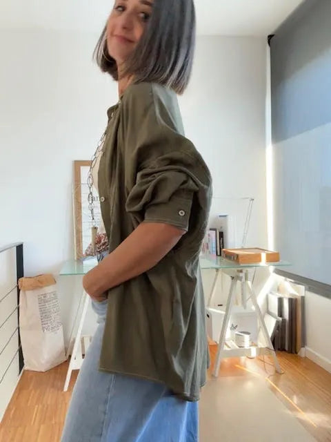 Blusa Oversize Ursula Kaki