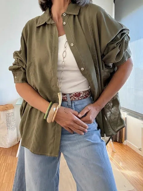 Blusa Oversize Ursula Kaki