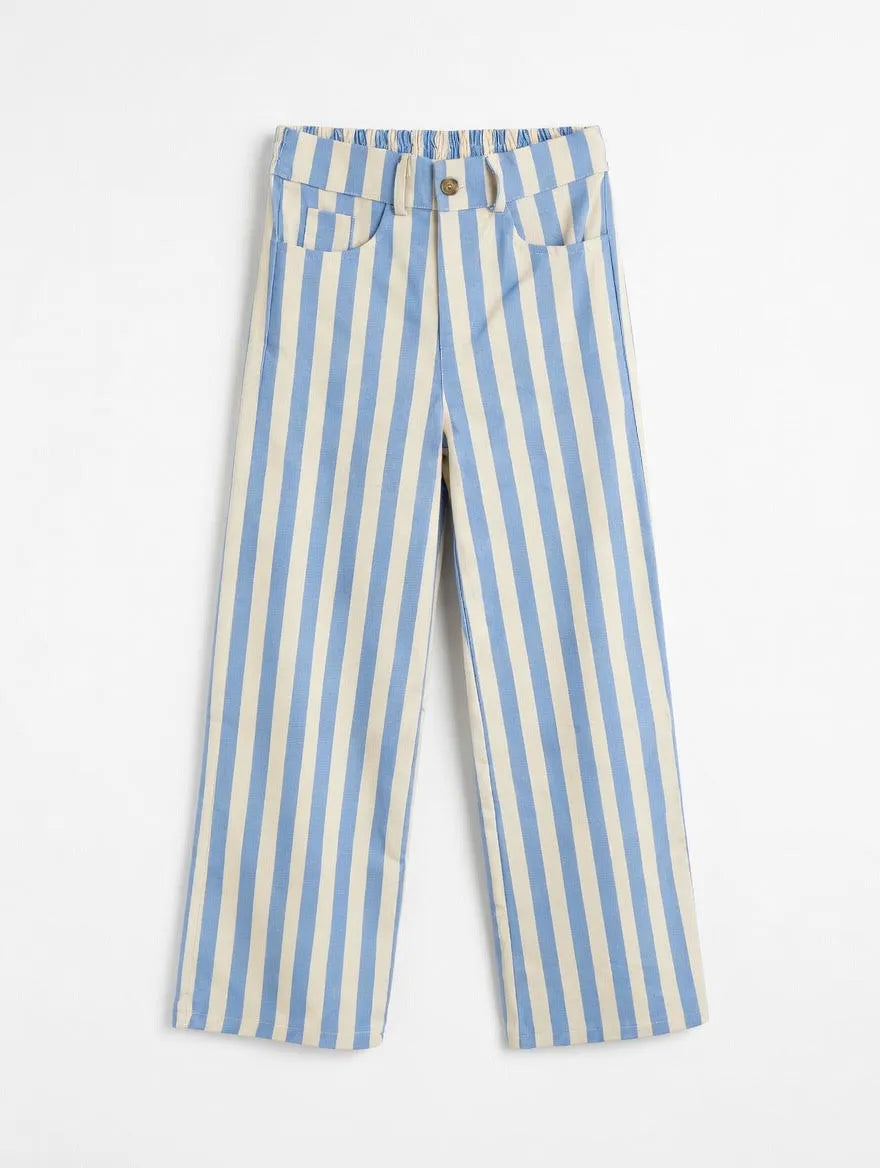 Pantalón Rayas Celeste