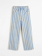 Pantalón Rayas Celeste