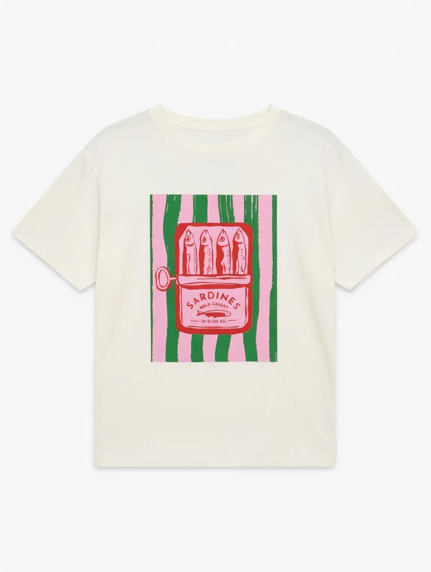 Camiseta Sardinas Verde
