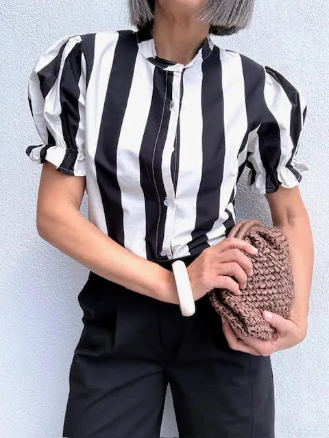 Camisa Rayas N/B