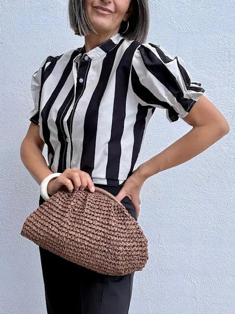 Camisa Rayas N/B