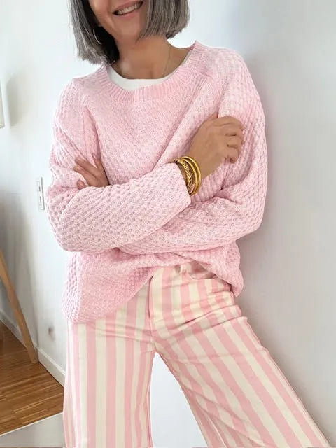 Pantalón Rayas Rosa
