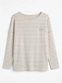 Camiseta Raya Camel Manga Larga