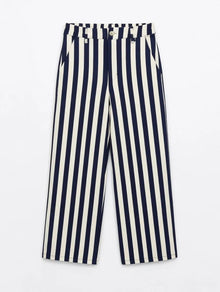 Pantalón Rayas Blanca/Marino