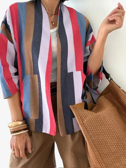 Kimono Rayas Multicolor 001