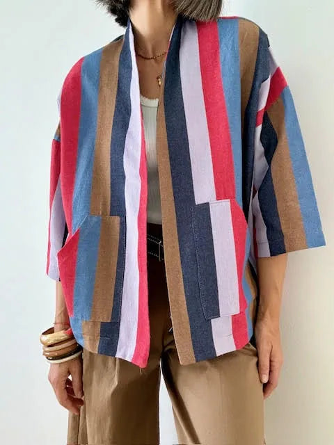 Kimono Rayas Multicolor 001