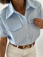 Blusa Arcoiris Amarillos Celeste