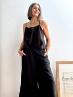 Pantalones Tencel Negro