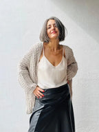 Top Satinado Vainilla
