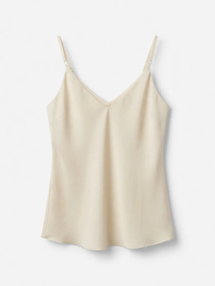 Top Satinado Vainilla