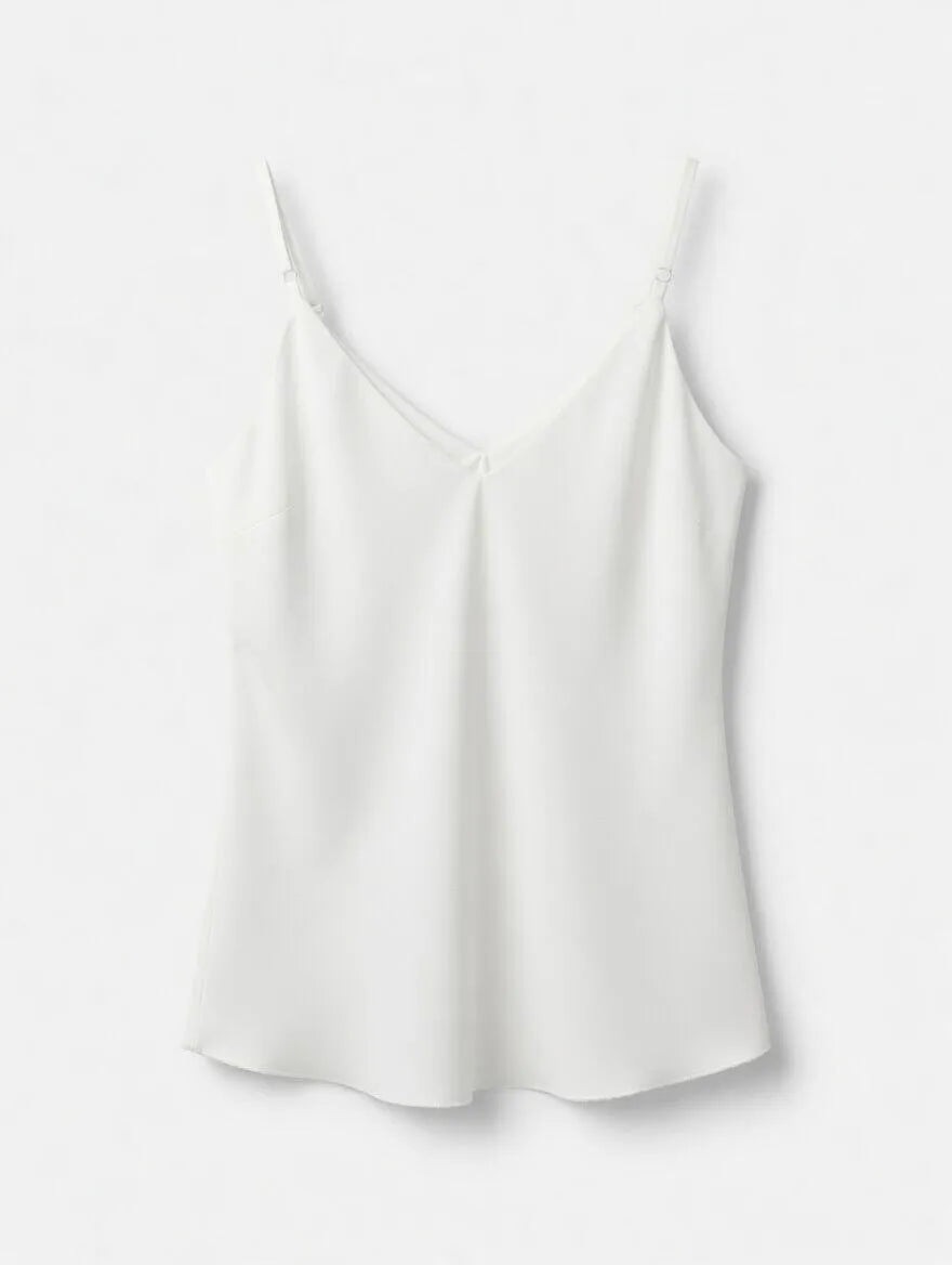 Top Satinado Vainilla