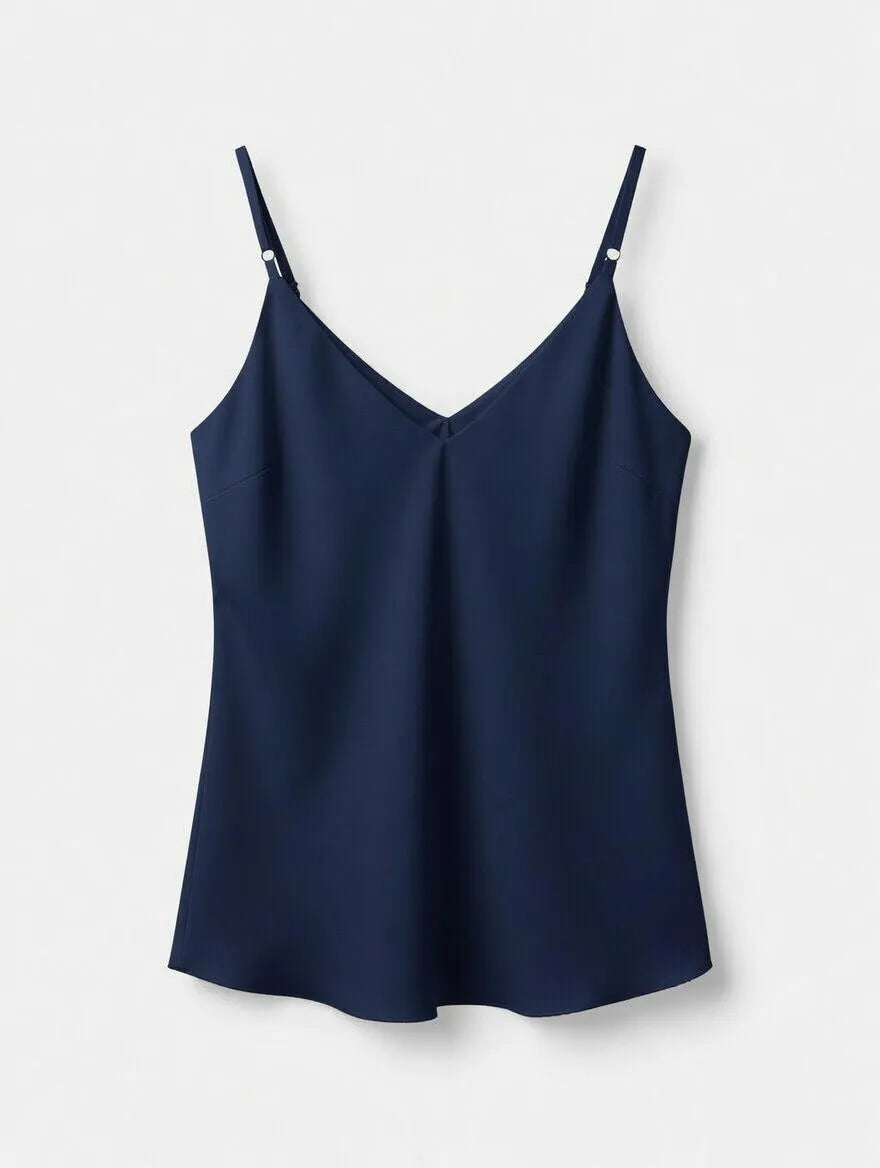 Top Satinado Vainilla