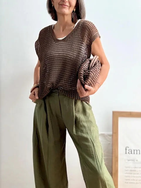 Pantalones Bombacho Pilar Verde